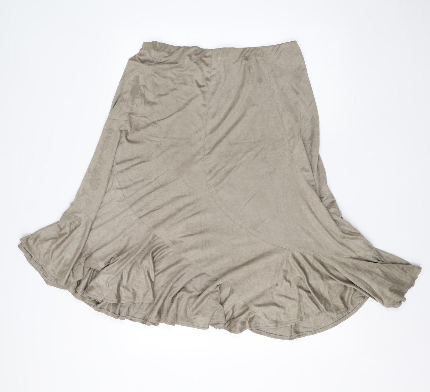 Damart Womens Green  Polyester A-Line Skirt Size 18