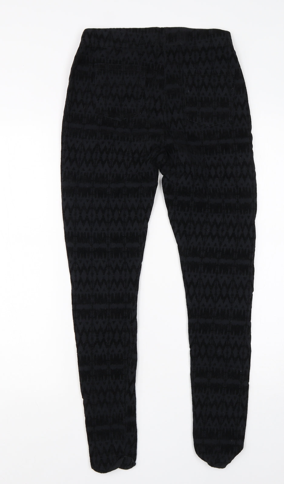 Papaya Womens Black  Cotton Jegging Jeans Size 10 L25 in Regular