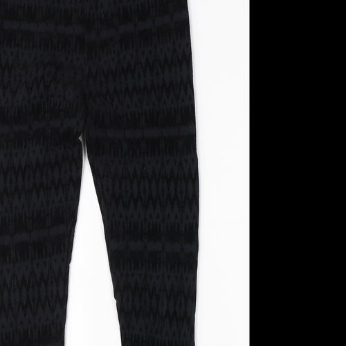 Papaya Womens Black  Cotton Jegging Jeans Size 10 L25 in Regular