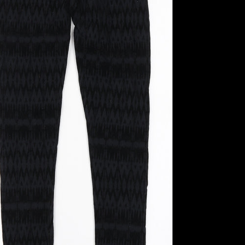 Papaya Womens Black  Cotton Jegging Jeans Size 10 L25 in Regular