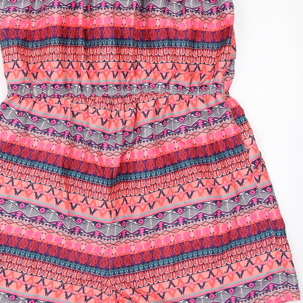 Atmosphere Womens Pink Paisley Polyester Playsuit One-Piece Size 18