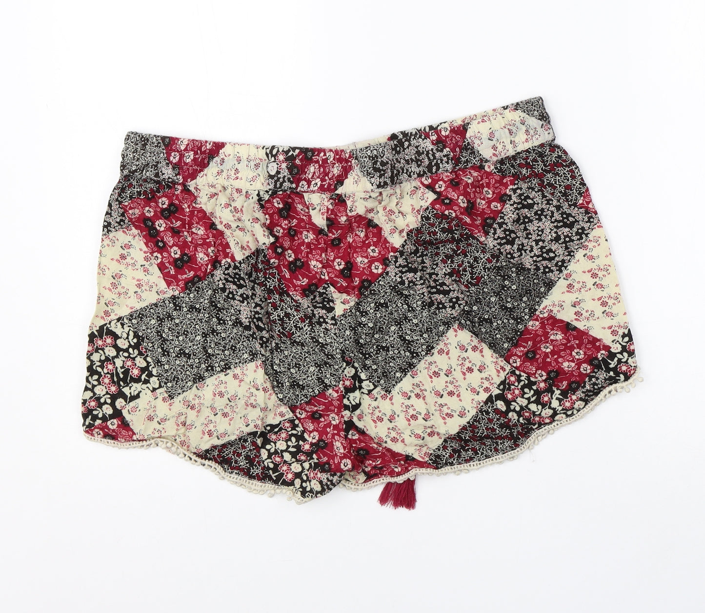 Atmosphere Womens Multicoloured Floral Viscose Hot Pants Shorts Size 16  Regular