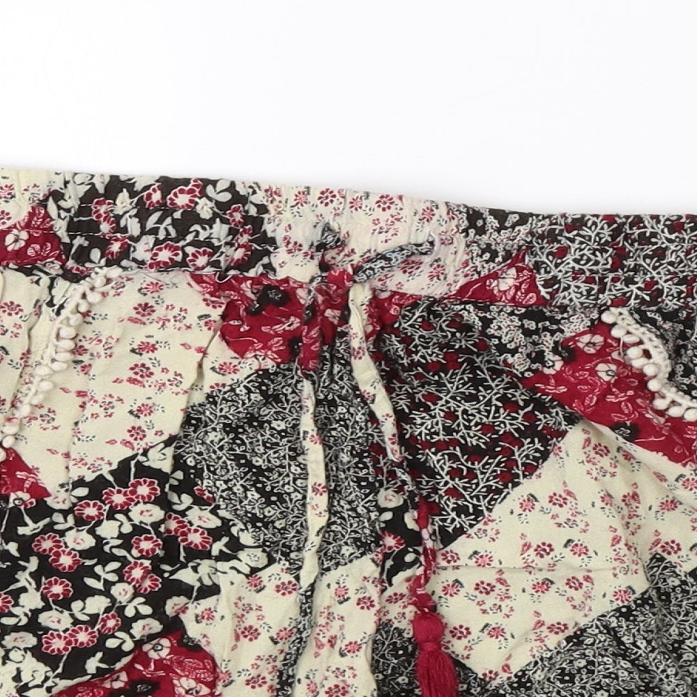 Atmosphere Womens Multicoloured Floral Viscose Hot Pants Shorts Size 16  Regular