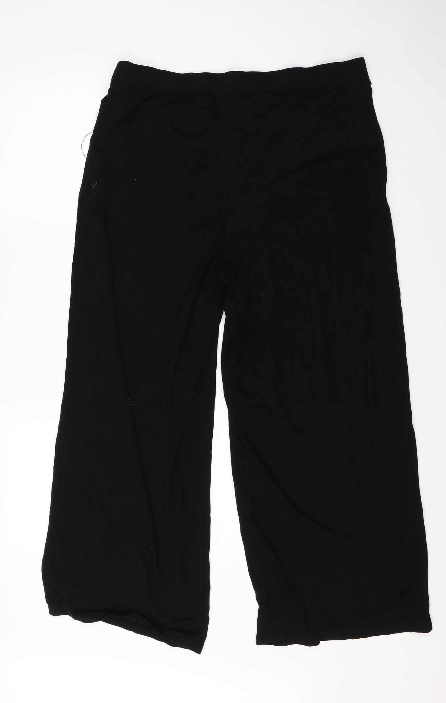 NEXT Womens Black  Viscose Harem Trousers Size 18 L24 in Regular