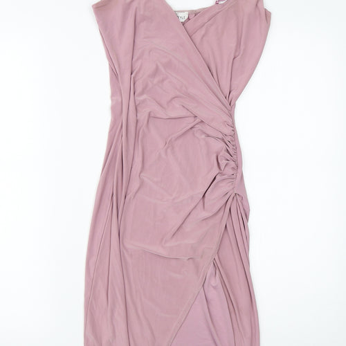 In the Style Womens Pink  Polyester Shift  Size 8  Square Neck