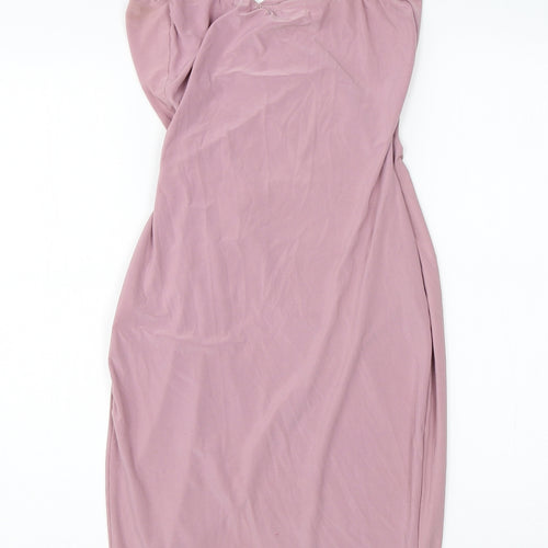 In the Style Womens Pink  Polyester Shift  Size 8  Square Neck