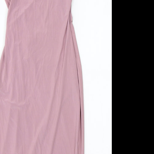 In the Style Womens Pink  Polyester Shift  Size 8  Square Neck