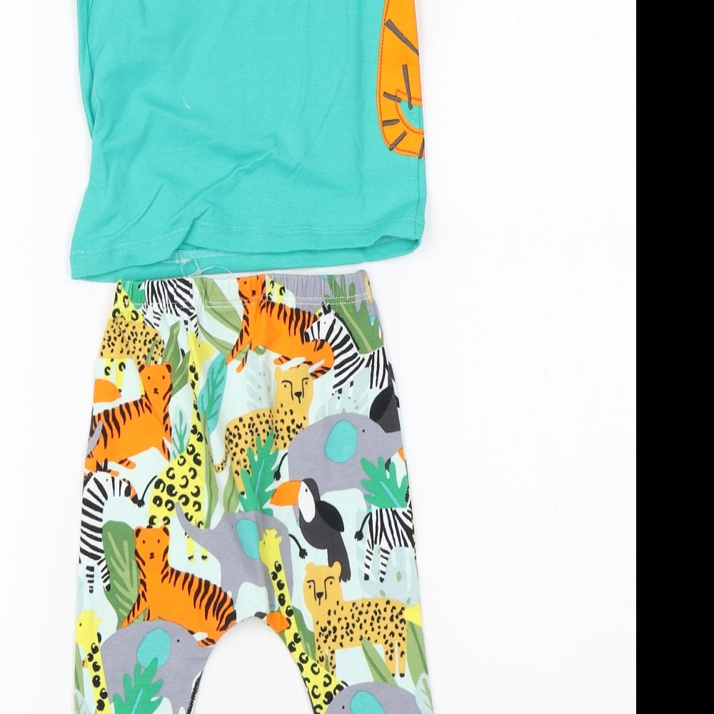NEXT Boys Multicoloured  Cotton  Pyjama Set Size 9-12 Months   - animals