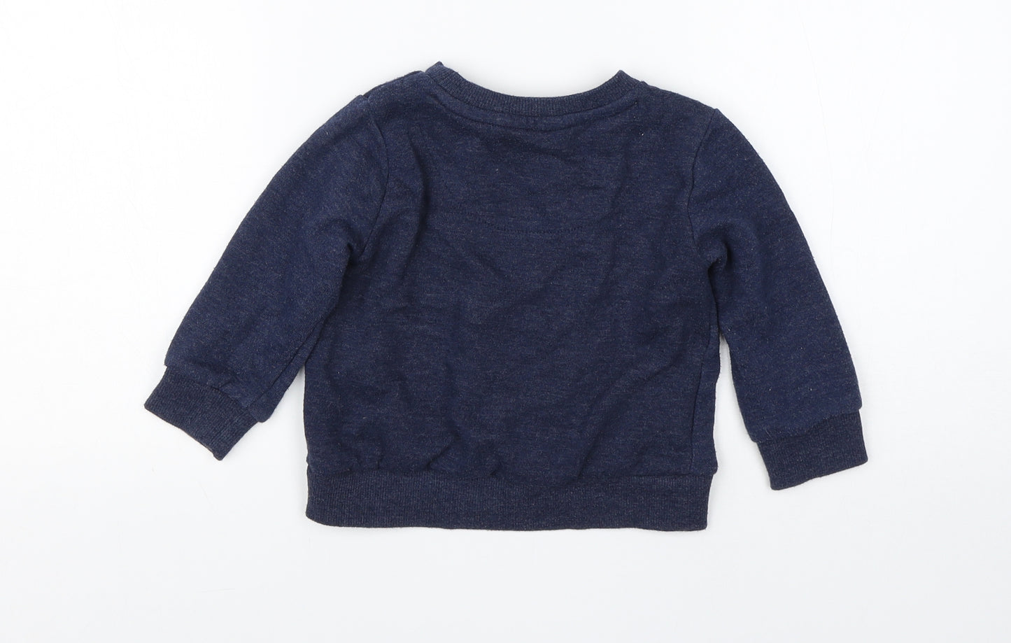 F&F Boys Blue  Cotton Pullover Jumper Size 18-24 Months   - christmas