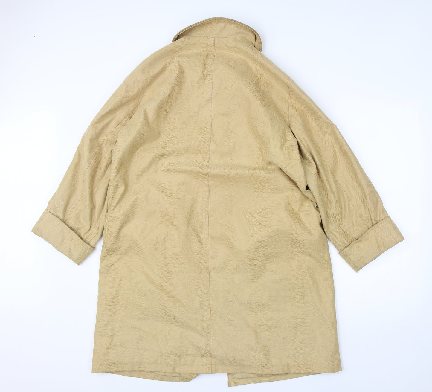 Danni Mac Womens Yellow   Overcoat Coat Size M  Zip