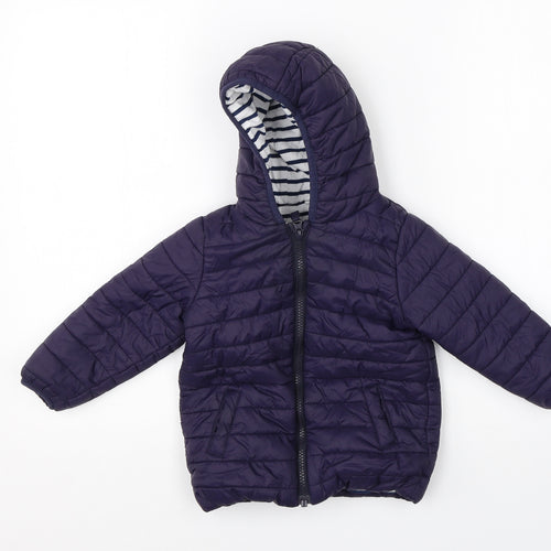 NEXT Boys Blue   Puffer Jacket Coat Size 18-24 Months   Zip