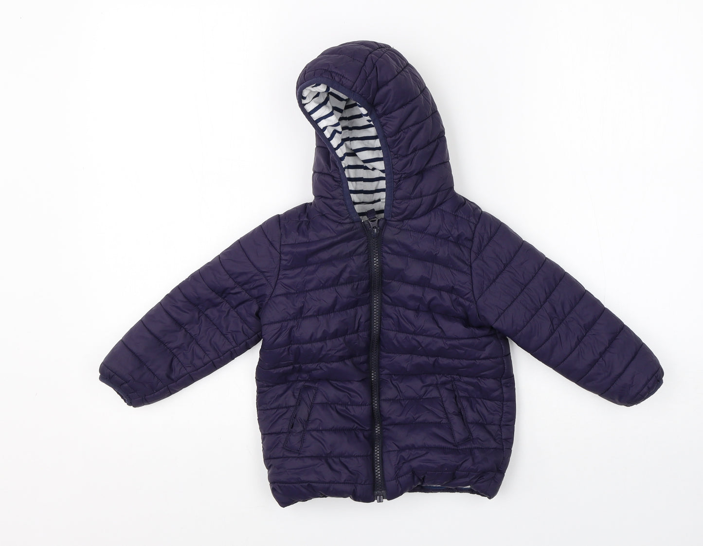 NEXT Boys Blue   Puffer Jacket Coat Size 18-24 Months   Zip
