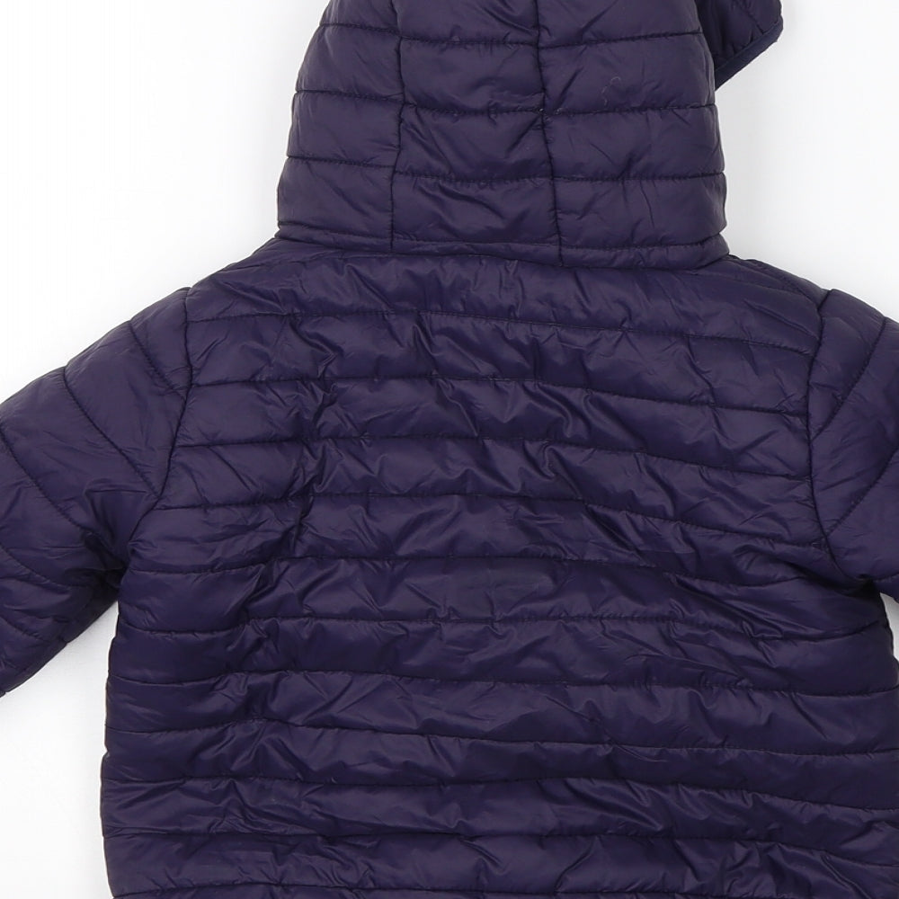 NEXT Boys Blue   Puffer Jacket Coat Size 18-24 Months   Zip