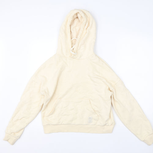 MP Mens Beige  Cotton Pullover Hoodie Size S