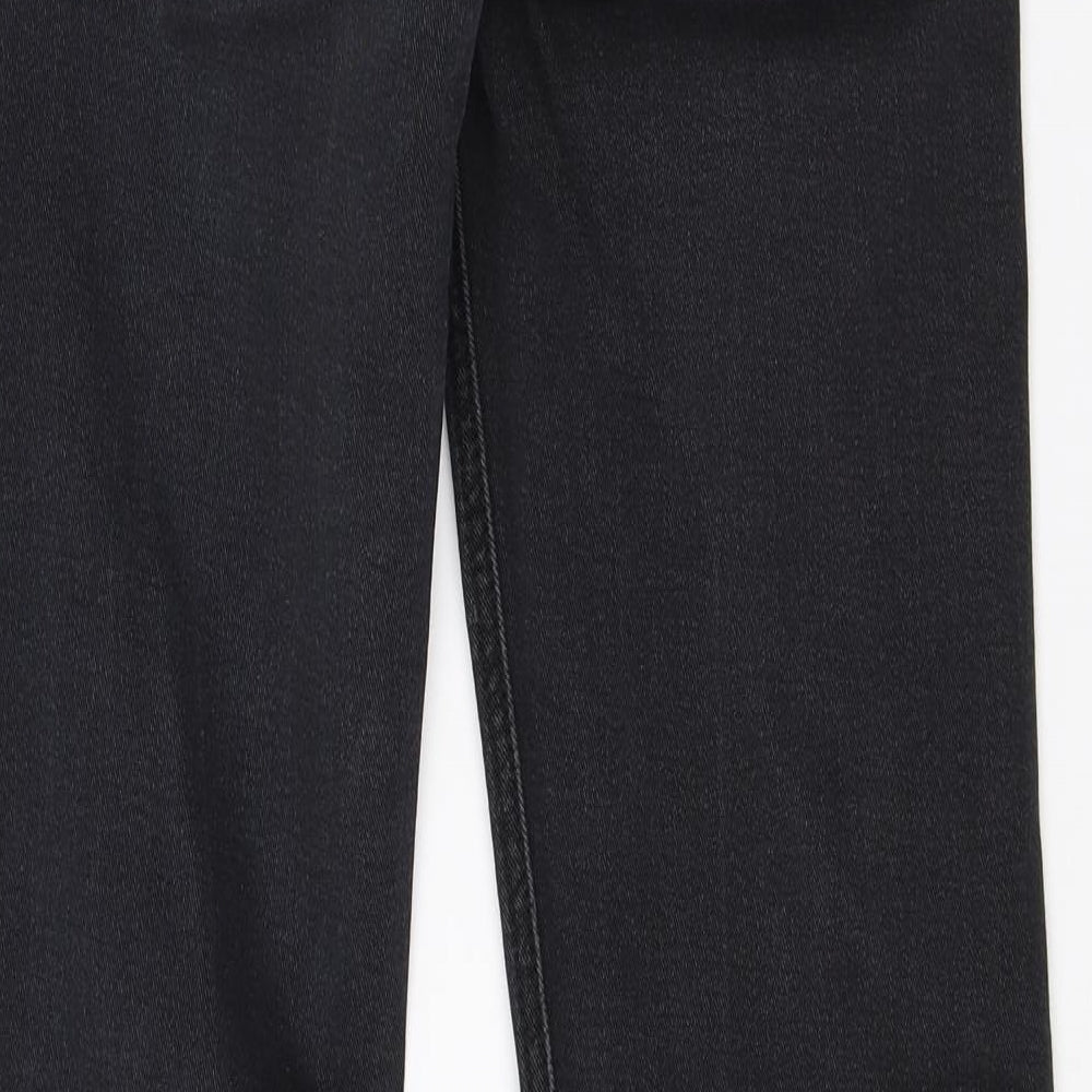 Dorothy Perkins Womens Black  Cotton Bootcut Jeans Size 10 L30 in Regular