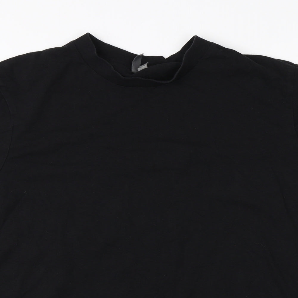 ASOS Mens Black  Cotton  T-Shirt Size L Round Neck