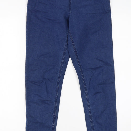 M&S Womens Blue  Cotton Jegging Jeans Size 10 L28 in Regular