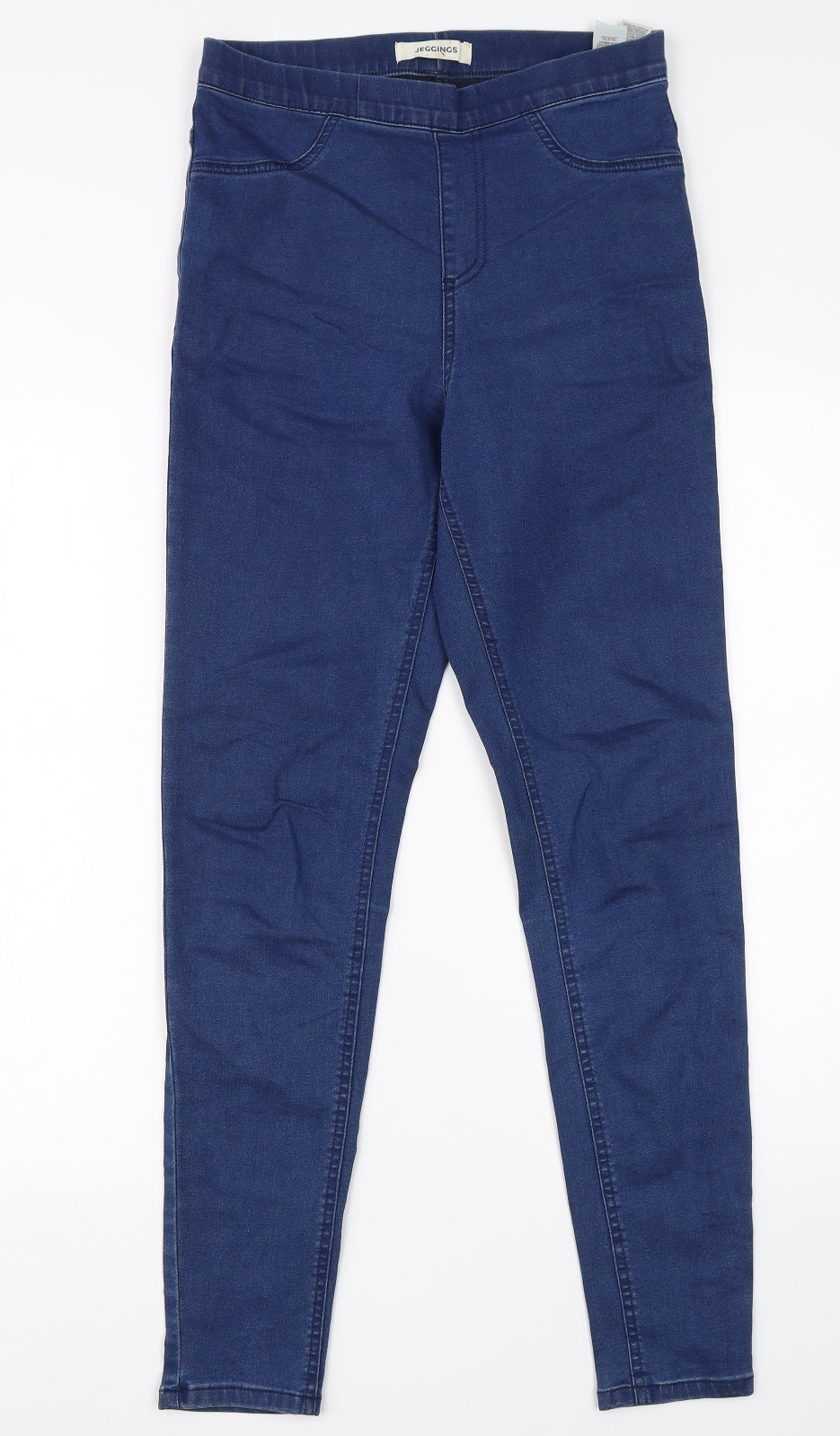 M&S Womens Blue  Cotton Jegging Jeans Size 10 L28 in Regular