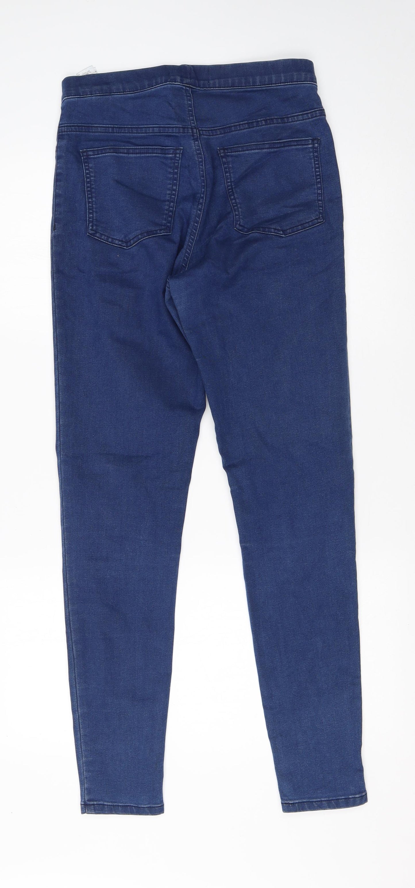 M&S Womens Blue  Cotton Jegging Jeans Size 10 L28 in Regular
