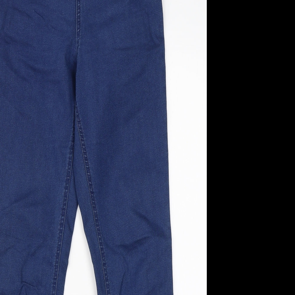 M&S Womens Blue  Cotton Jegging Jeans Size 10 L28 in Regular