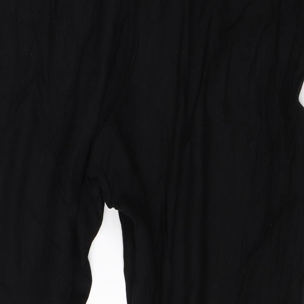 F&F Womens Black  Viscose Harem Trousers Size 20 L25 in Regular