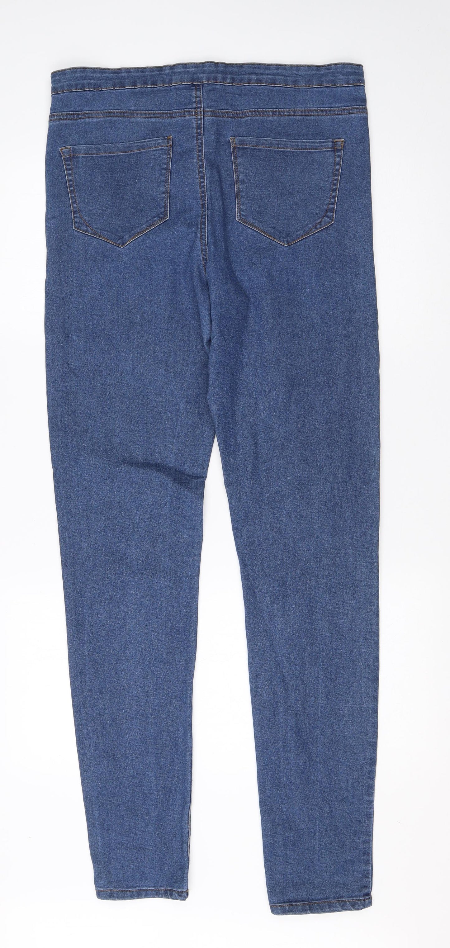 Denim Co Womens Blue  Cotton Skinny Jeans Size 14 L32 in Regular