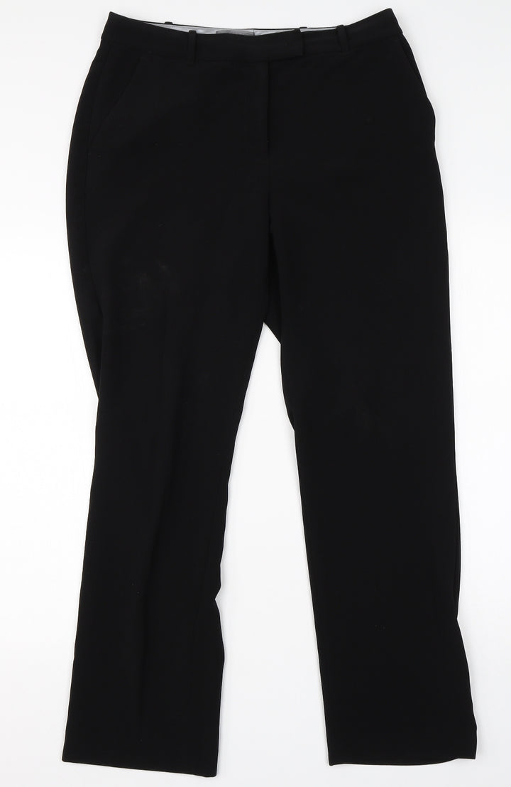 Principles Womens Black  Viscose Dress Pants Trousers Size 12 L28 in Regular