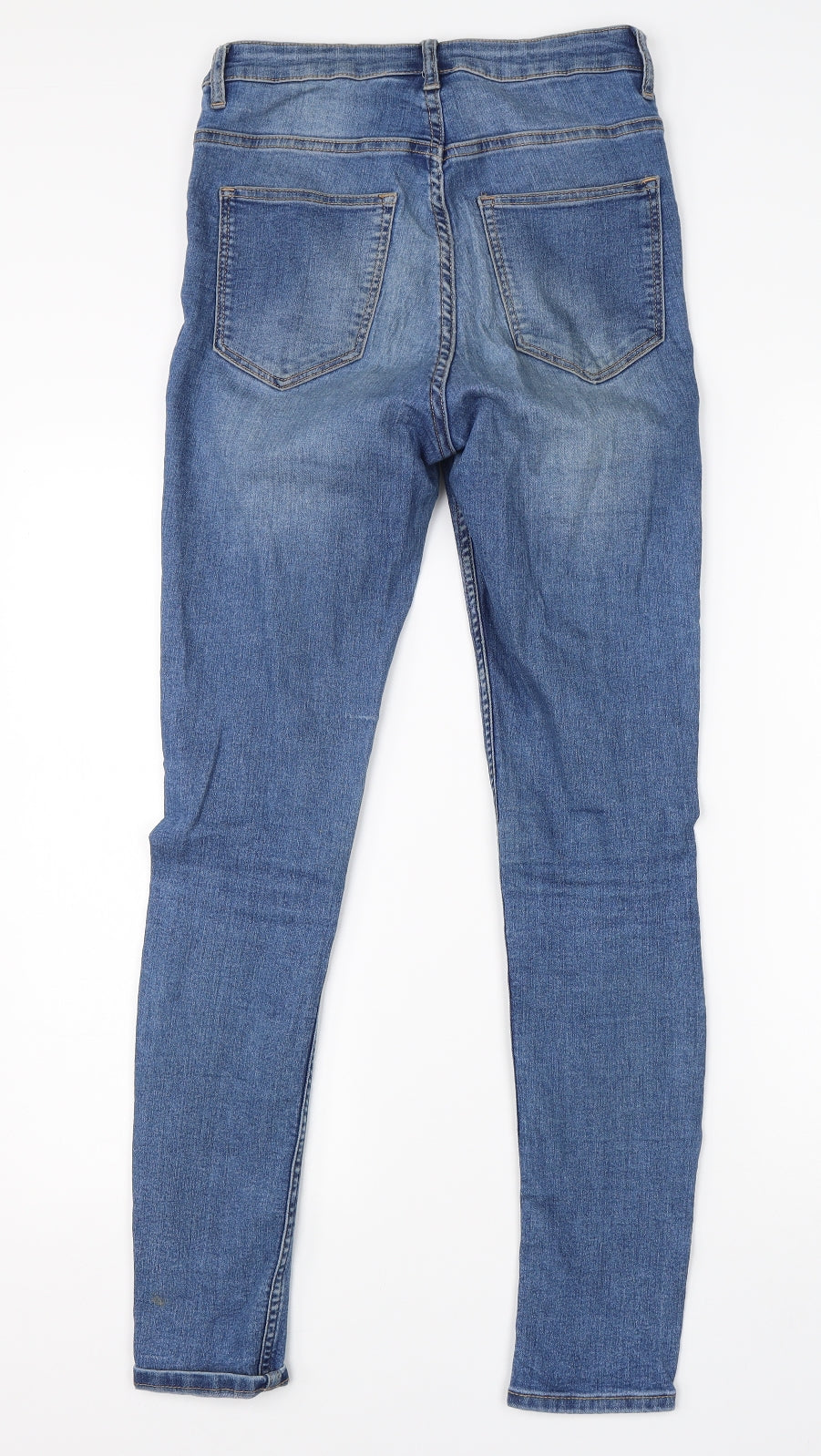 Divided Womens Blue  Cotton Skinny Jeans Size 8 L28 in Regular