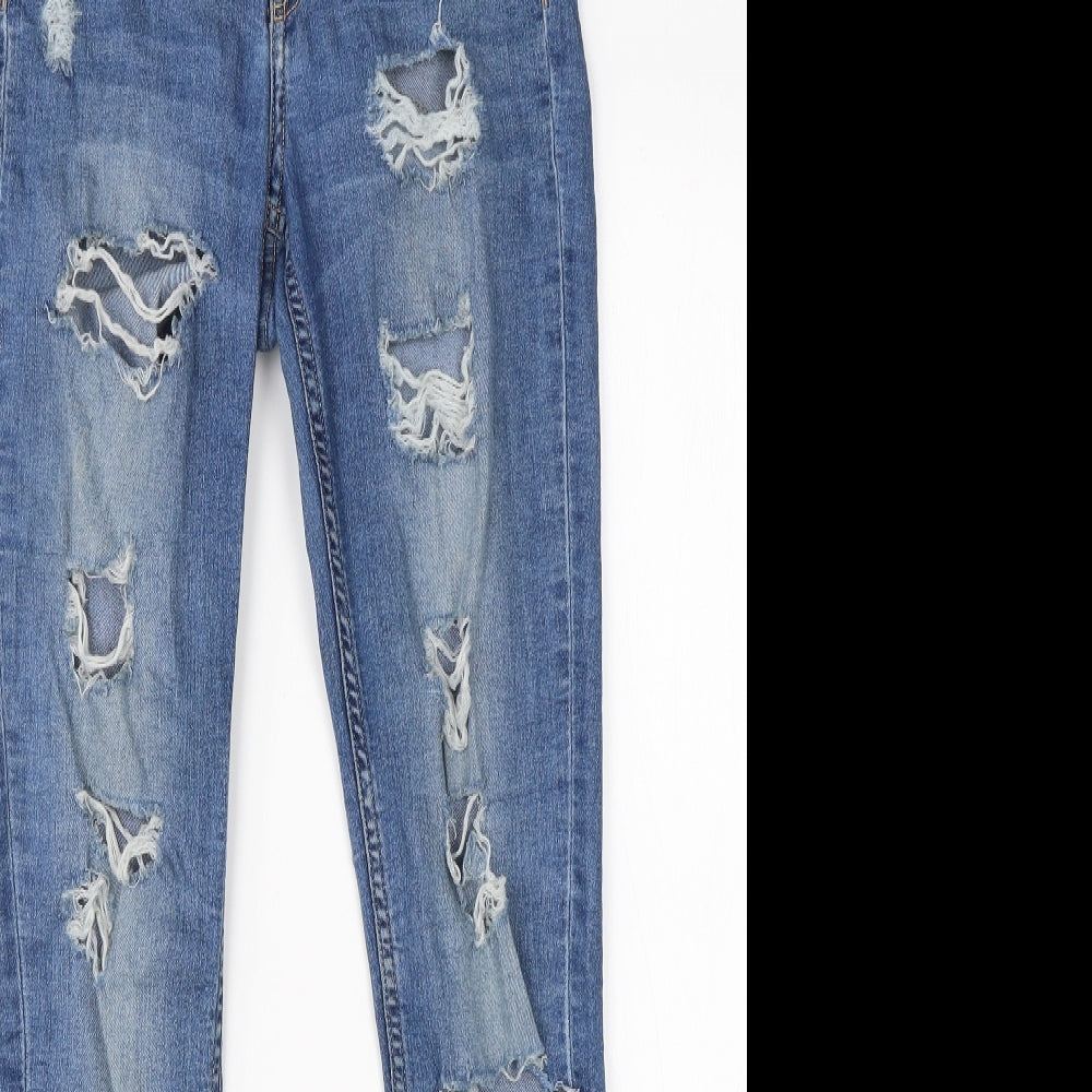 Divided Womens Blue  Cotton Skinny Jeans Size 8 L28 in Regular