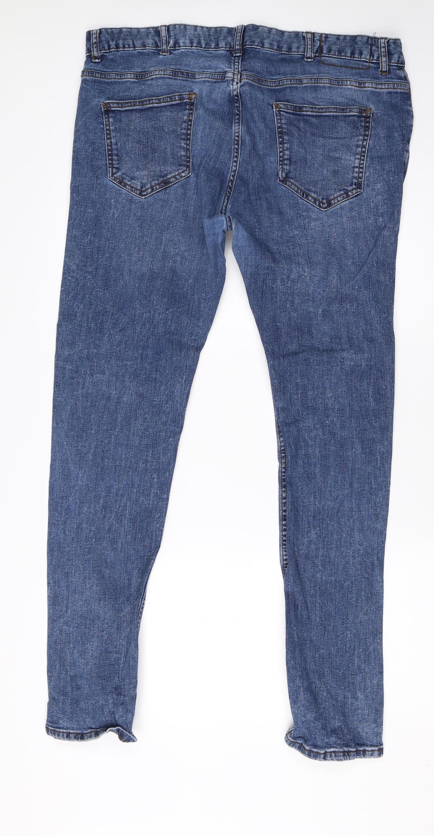 Denim Co Mens Blue  Cotton Skinny Jeans Size 38 L30 in Regular