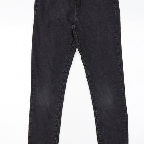 Preworn Womens Black  Cotton Jegging Jeans Size 10 L28 in Regular