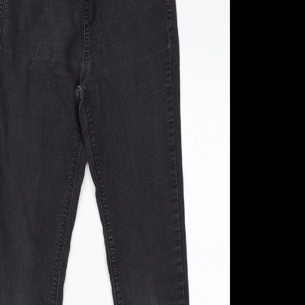Preworn Womens Black  Cotton Jegging Jeans Size 10 L28 in Regular