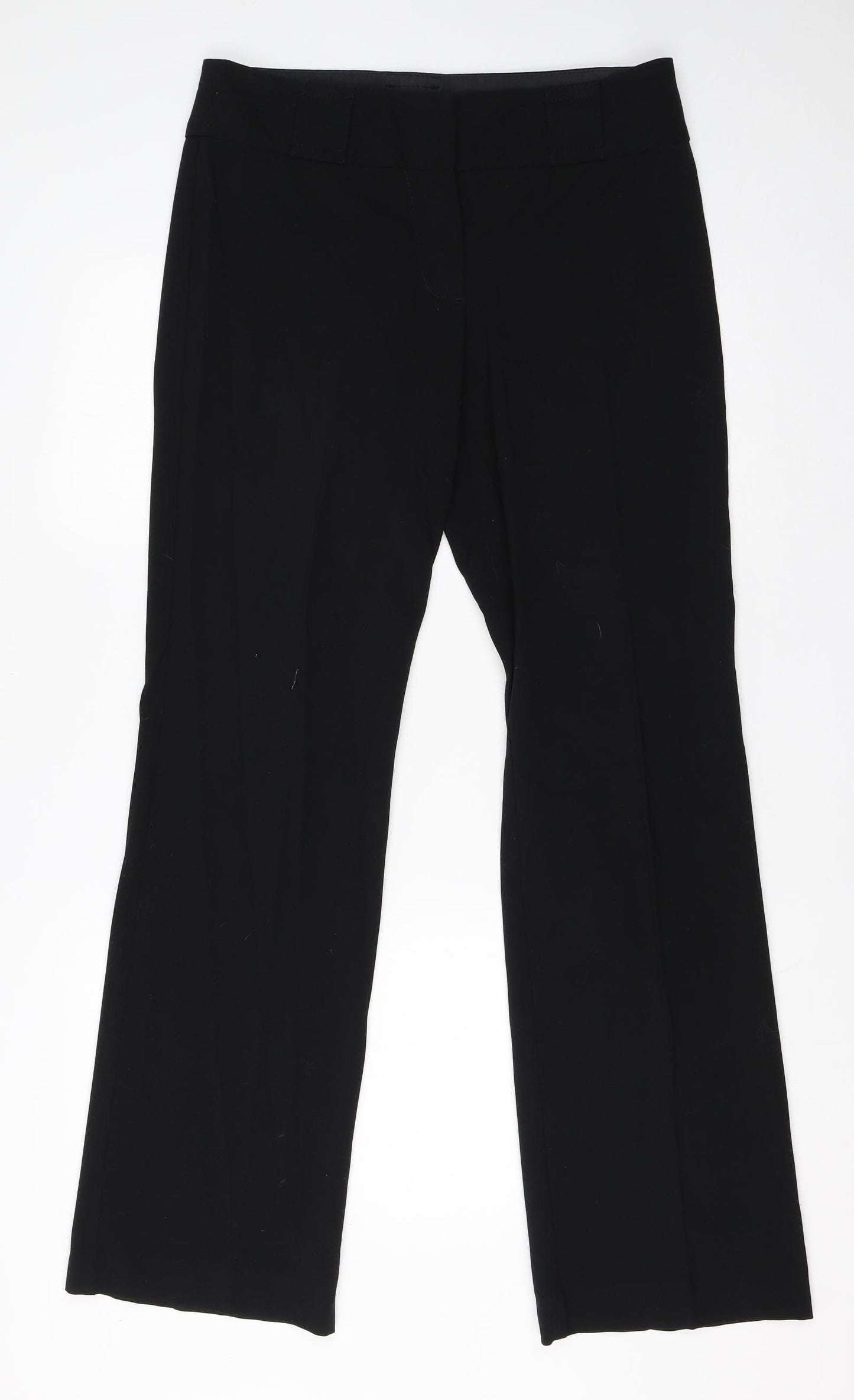 New Look Womens Black  Viscose Dress Pants Trousers Size 10 L30 in Regular