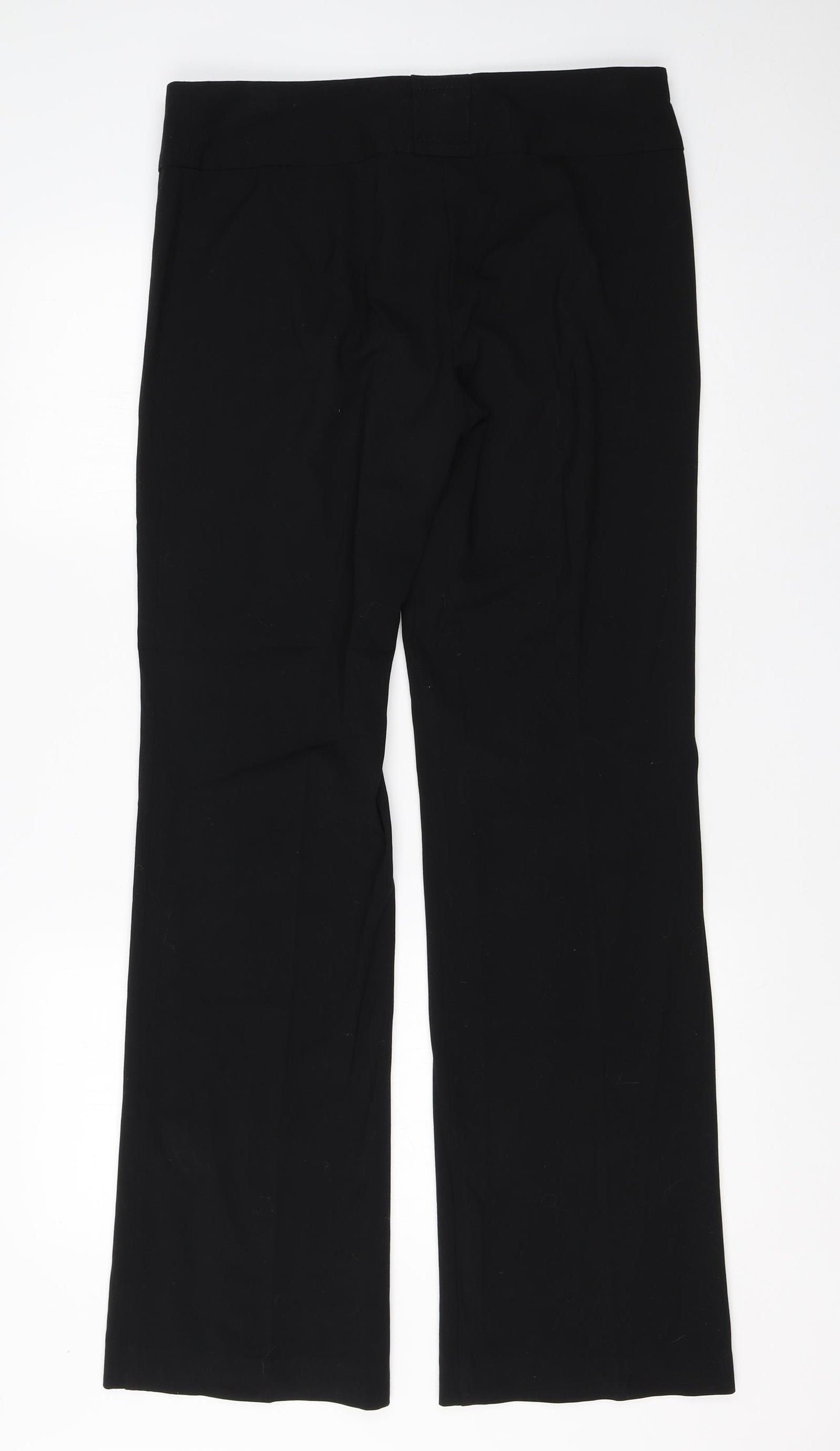 New Look Womens Black  Viscose Dress Pants Trousers Size 10 L30 in Regular