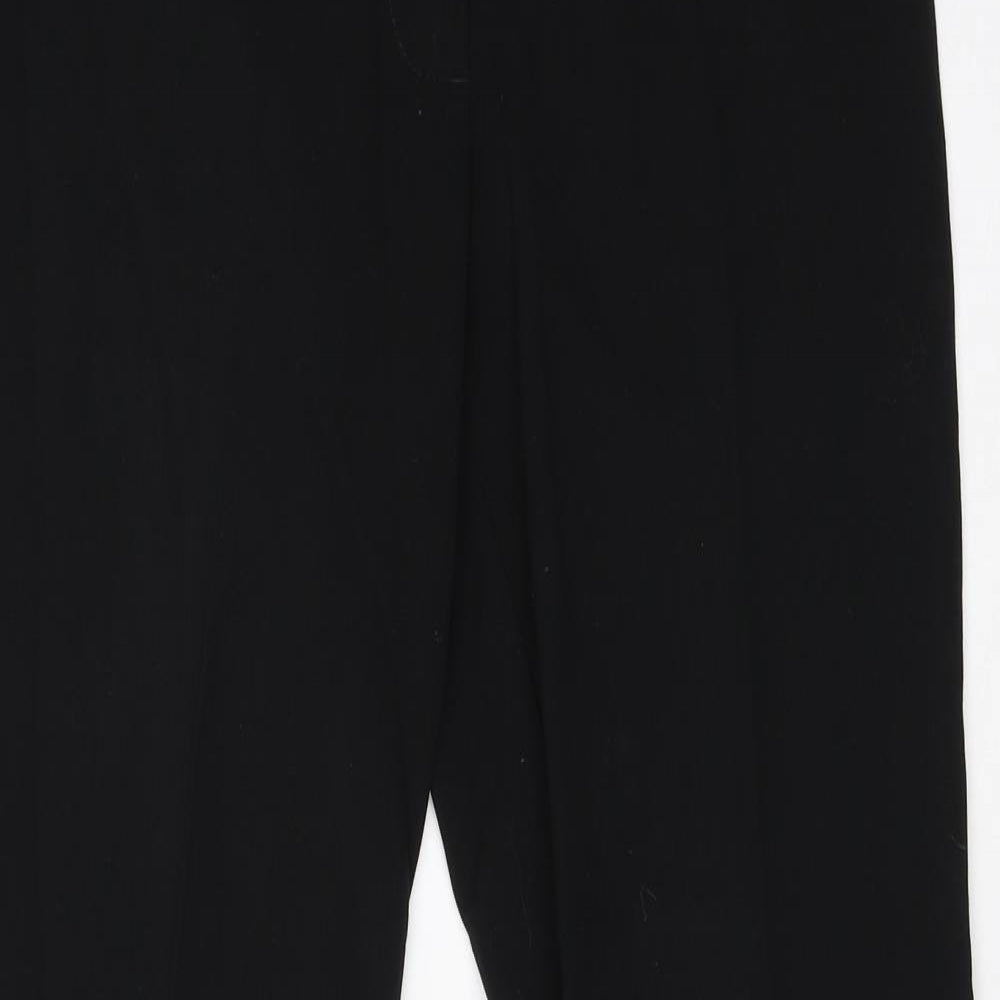 New Look Womens Black  Viscose Dress Pants Trousers Size 10 L30 in Regular
