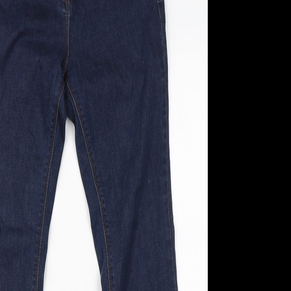 NEXT Womens Blue  Cotton Bootcut Jeans Size 12 L28 in Regular