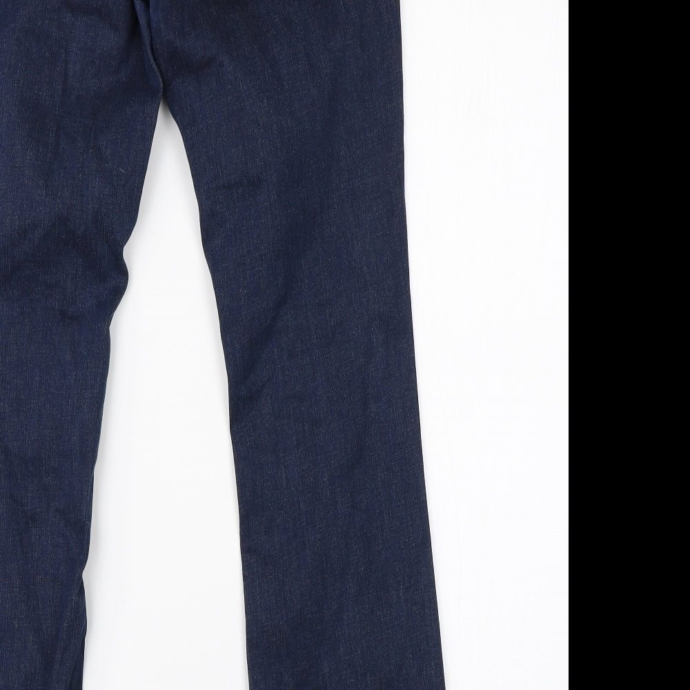 NEXT Womens Blue  Cotton Bootcut Jeans Size 12 L28 in Regular