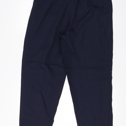 Birgitta Womens Blue  Viscose Dress Pants Trousers Size 12 L28 in Regular