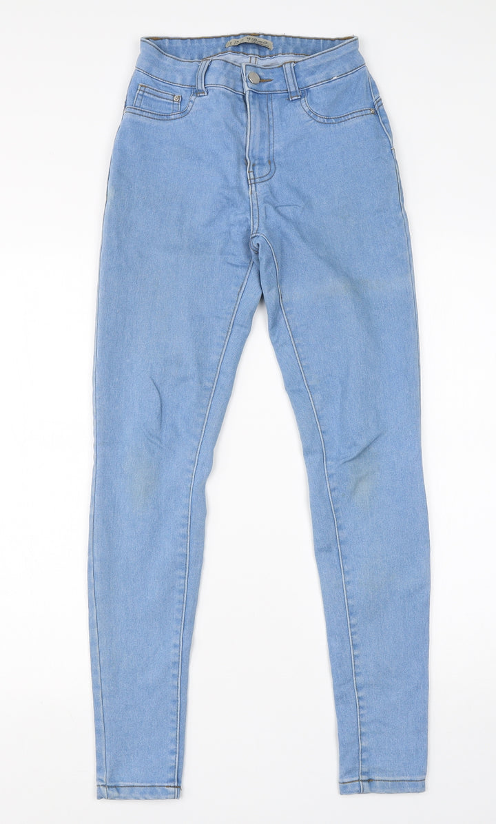 Denim Co Womens Blue Cotton Skinny Jeans Size 6 L28 in Regular