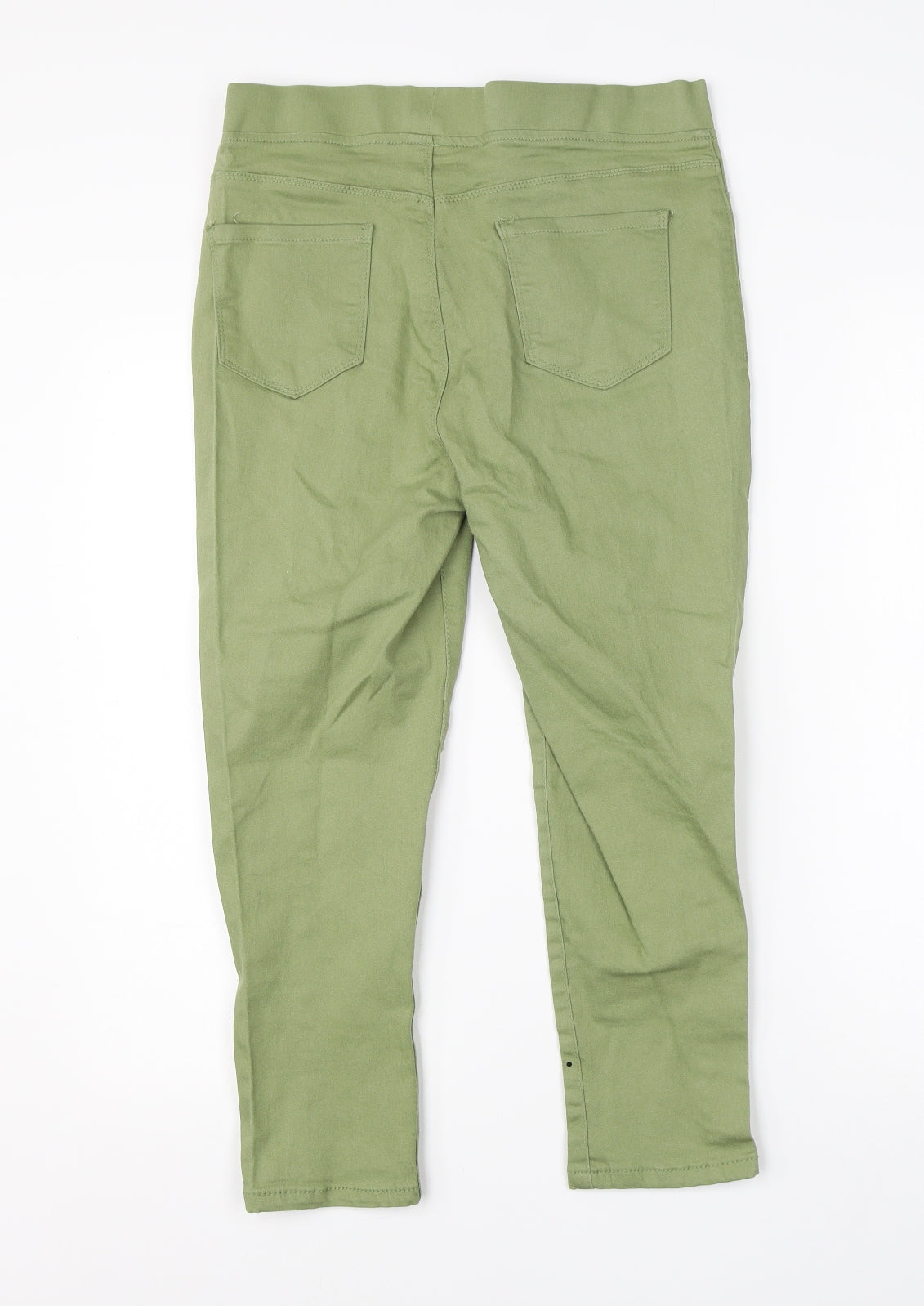 Pep&Co Womens Green  Cotton Jegging Jeans Size 12 L20 in Regular