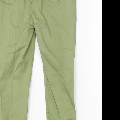 Pep&Co Womens Green  Cotton Jegging Jeans Size 12 L20 in Regular