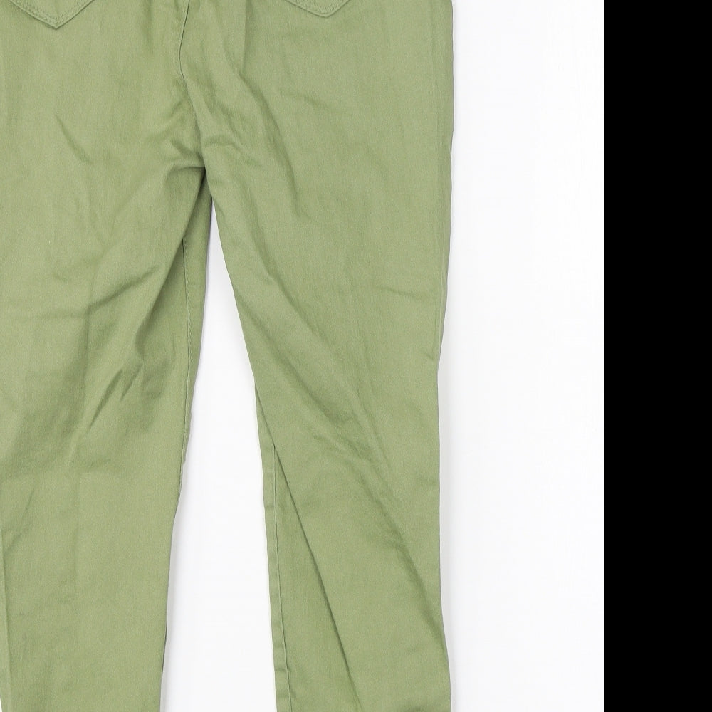 Pep&Co Womens Green  Cotton Jegging Jeans Size 12 L20 in Regular