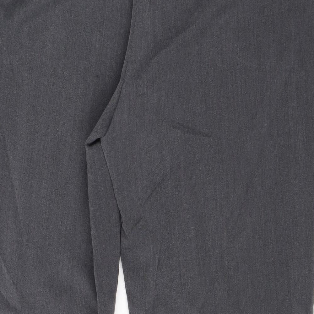 Debenhams Womens Grey  Viscose Dress Pants Trousers Size 16 L28 in Regular