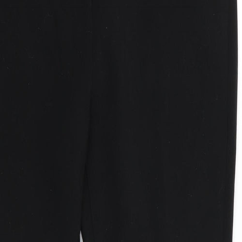 Marks and Spencer Womens Black  Polyester Bloomer Trousers Size 12 L28 in Regular