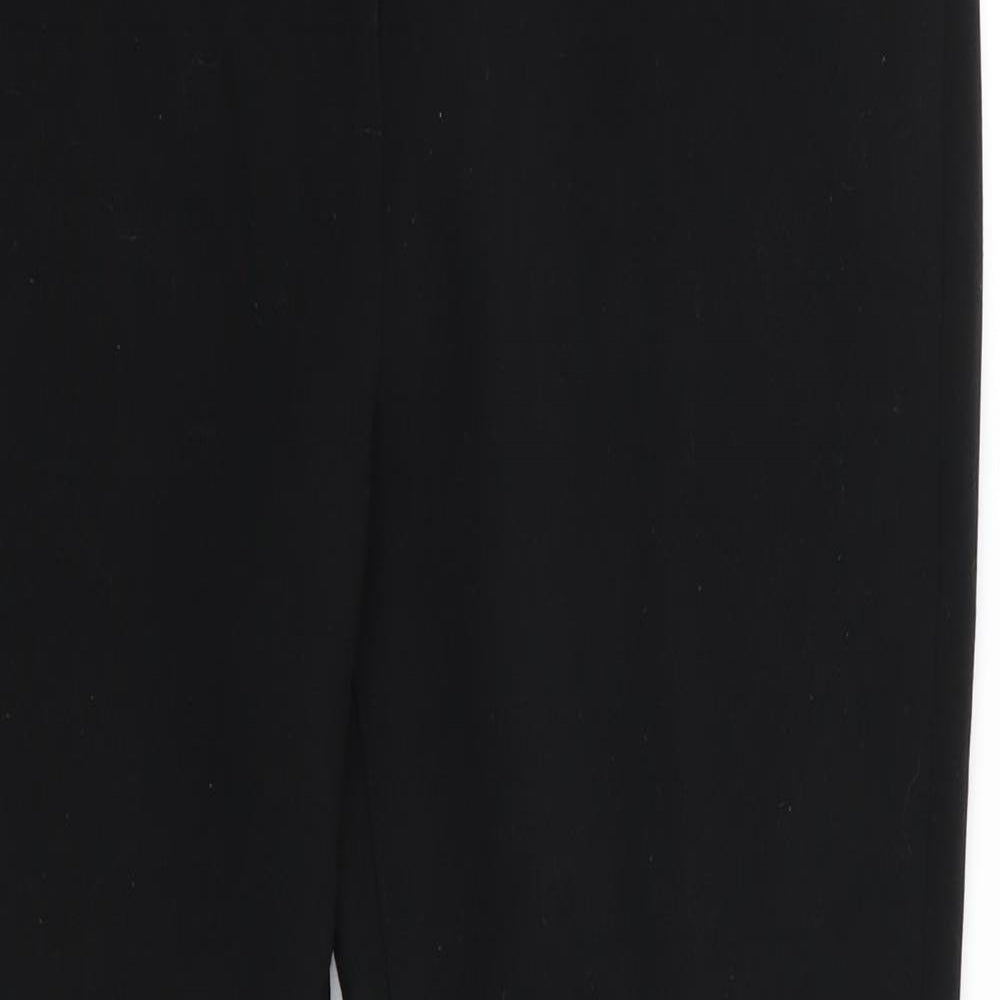Marks and Spencer Womens Black  Polyester Bloomer Trousers Size 12 L28 in Regular