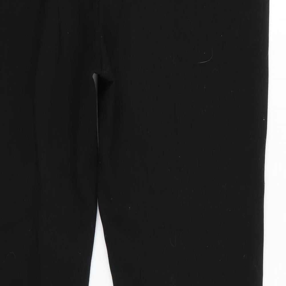 Marks and Spencer Womens Black  Polyester Bloomer Trousers Size 12 L28 in Regular