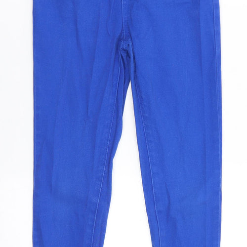 Generation 915 Girls Blue  Cotton Skinny Jeans Size 11 Years  Regular Button - Cobalt blue