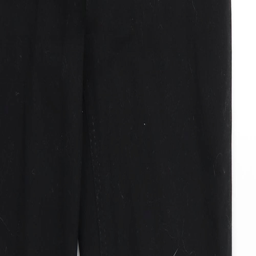 Marks and Spencer Womens Black  Cotton Bootcut Jeans Size 10 L30 in Slim