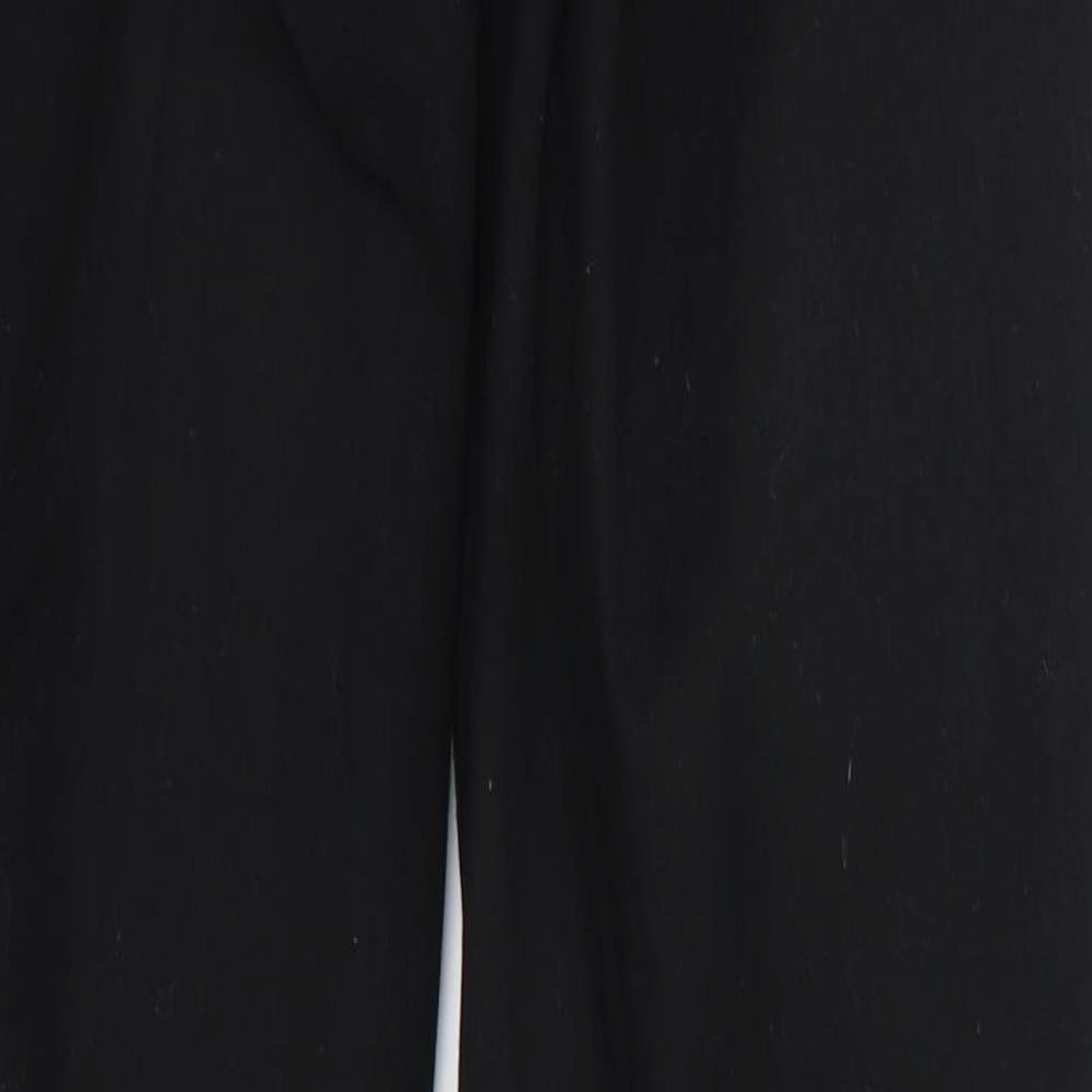 Marks and Spencer Womens Black  Cotton Bootcut Jeans Size 10 L30 in Slim