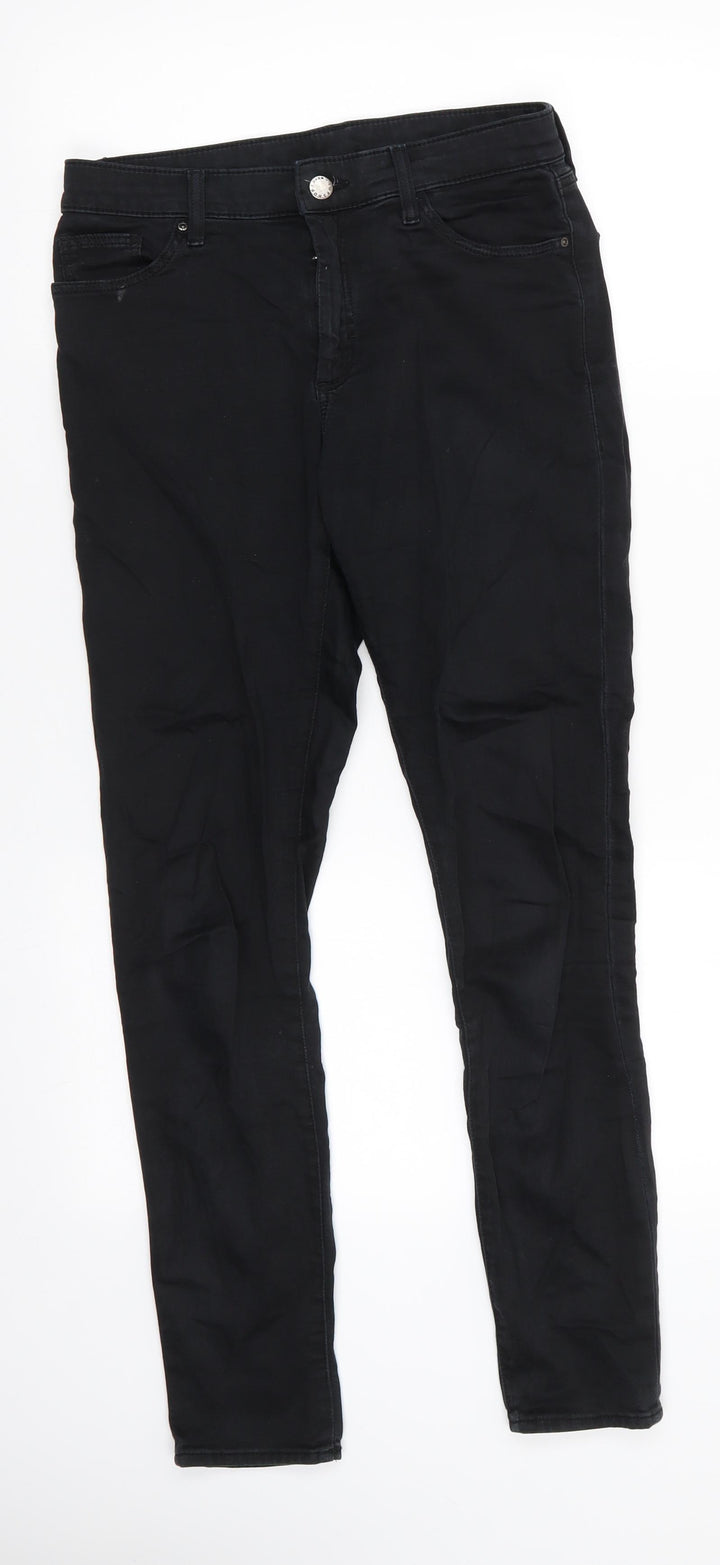 Topshop Moto Mens Black Cotton Skinny Jeans Size 28 in L28 in Regular
